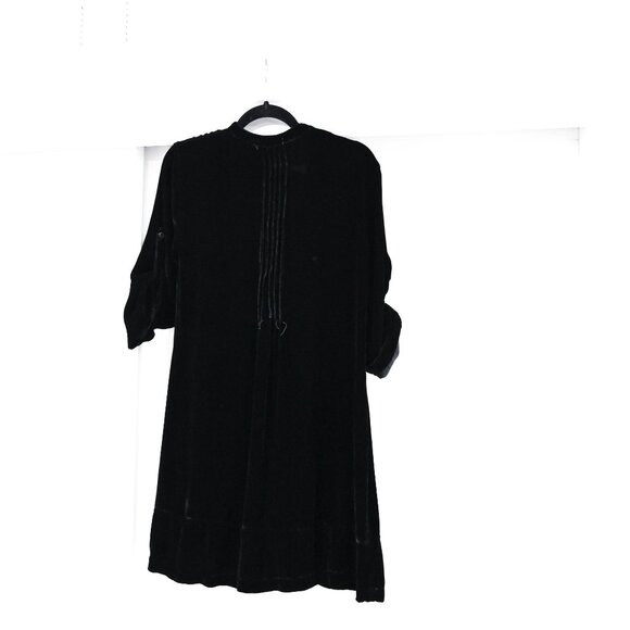 CP Shades Size XS Velvet Roll Sleeve V-Neck Boho Blouse - Picture 9 of 9